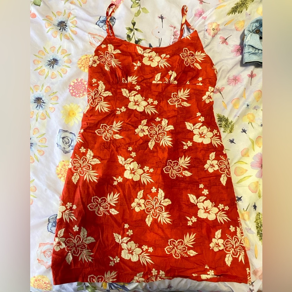 hawaiian flower dress